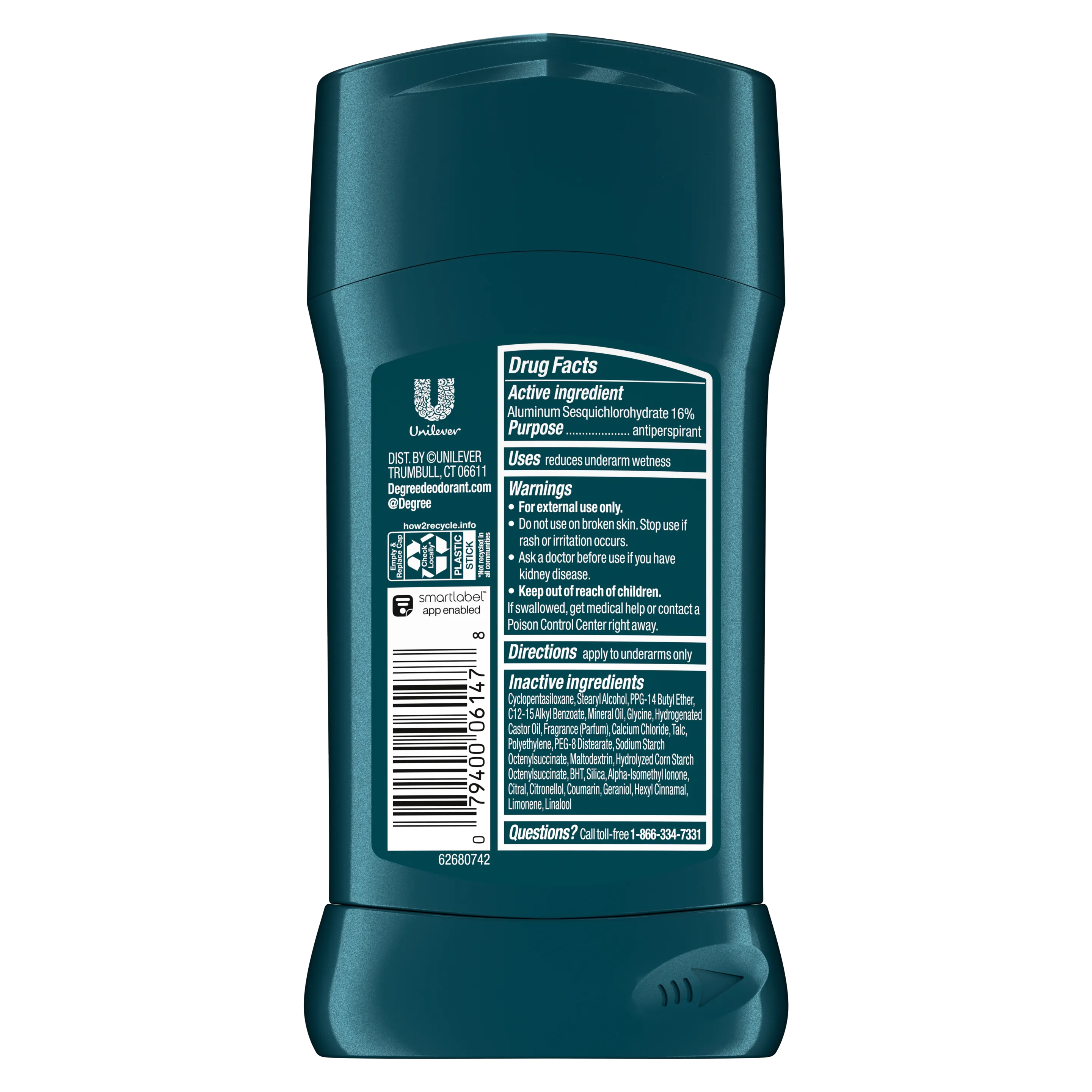 Degree Adventure Antiperspirant Deodorant Stick - 76g