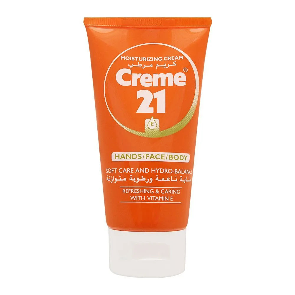 Creme 21 Hand/Face/Body Moisturizing Cream, 75ml