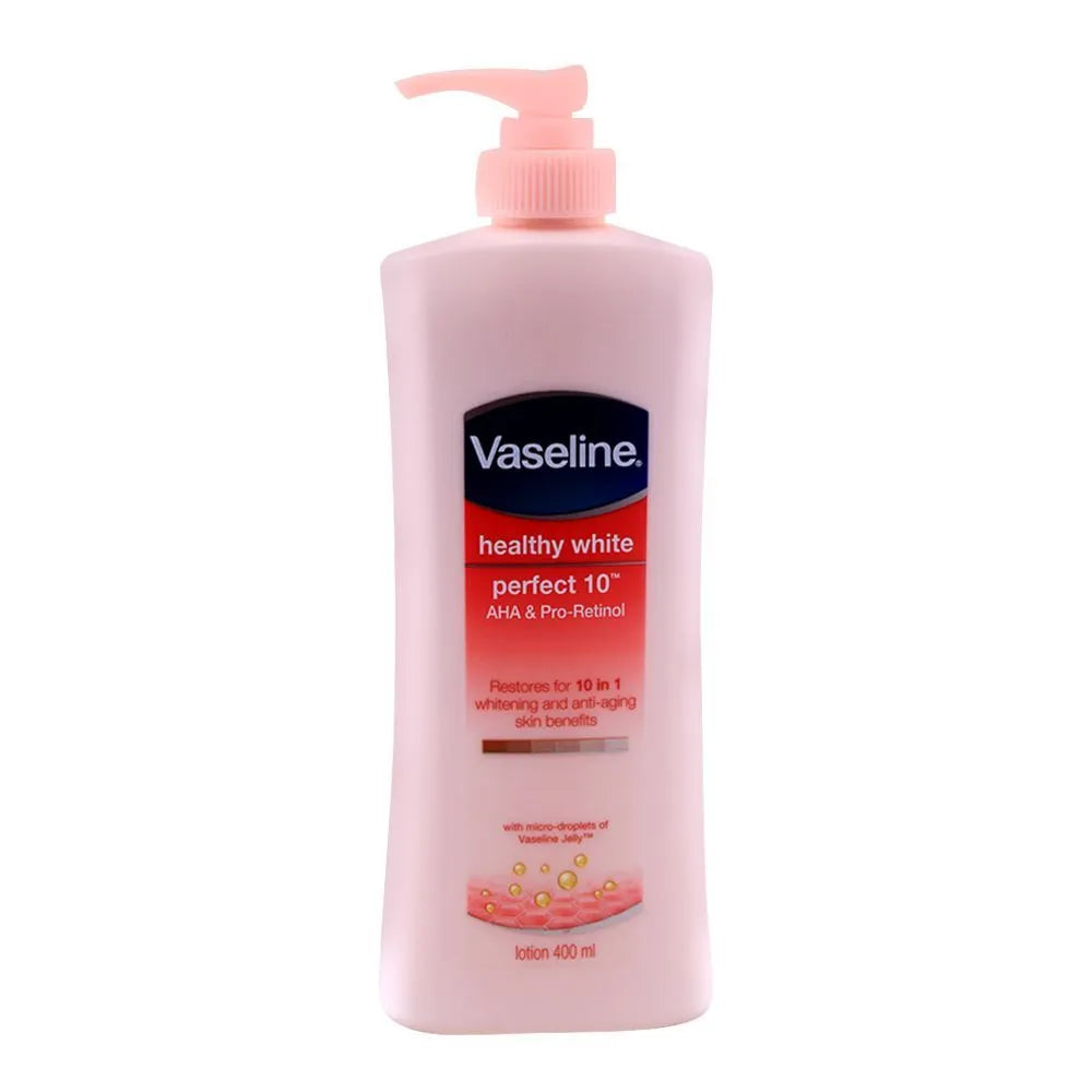 Vaseline Healthy White Perfect 10 AHA & Pro-Retinol Body Lotion - 400ml