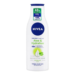 NIVEA 48H Aloe & Hydration Body Lotion with Deep Moisture Serum - 250ml