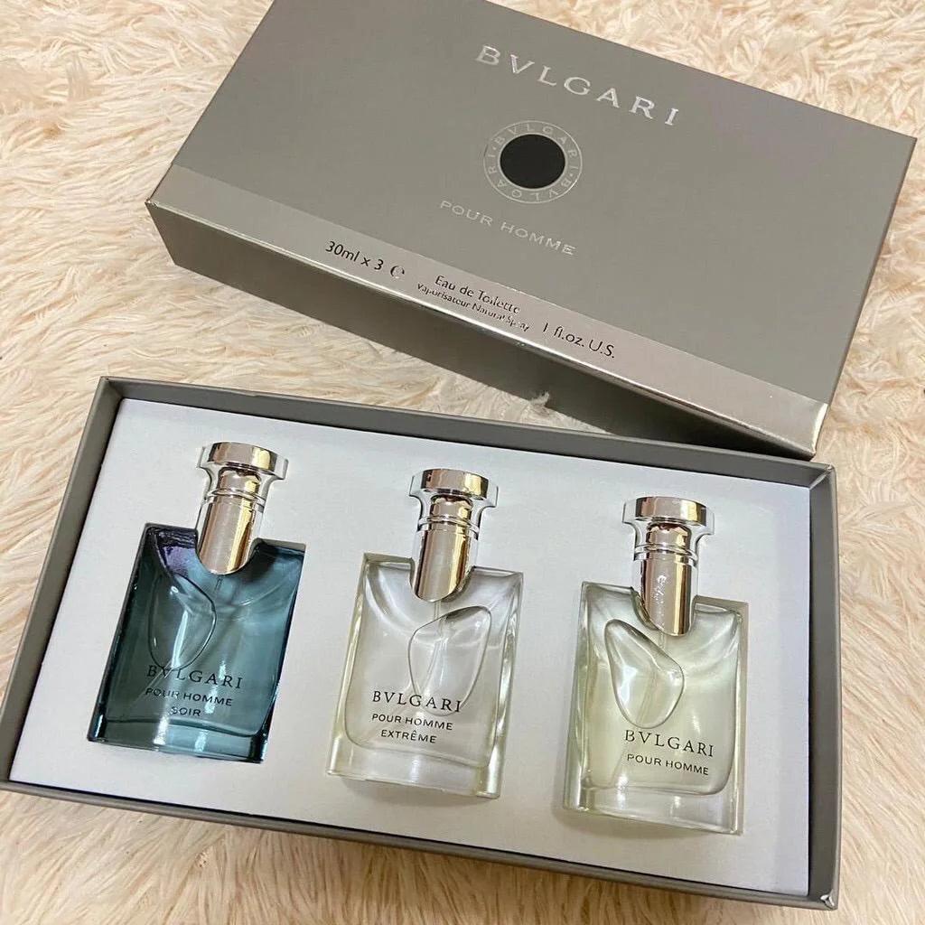 Bvlgari Pour Homme Gift Set for Him (3Pcs Set)  - Dubai - 100% Original Testers