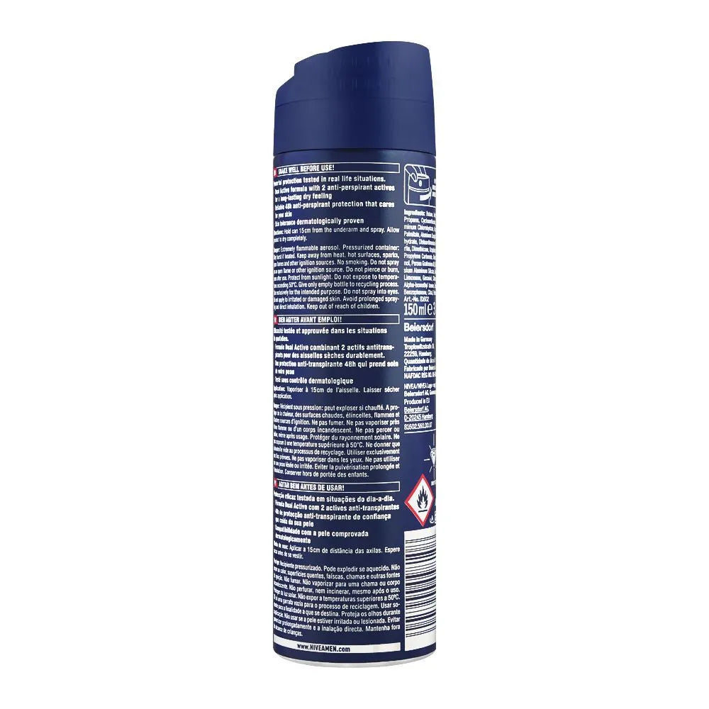 Nivea Men 48H Dry Impact Quick Dry Anti-Perspirant Deodorant Body Spray - 150ml