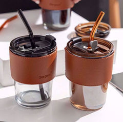 Coffee Cup With Straw - 400ml