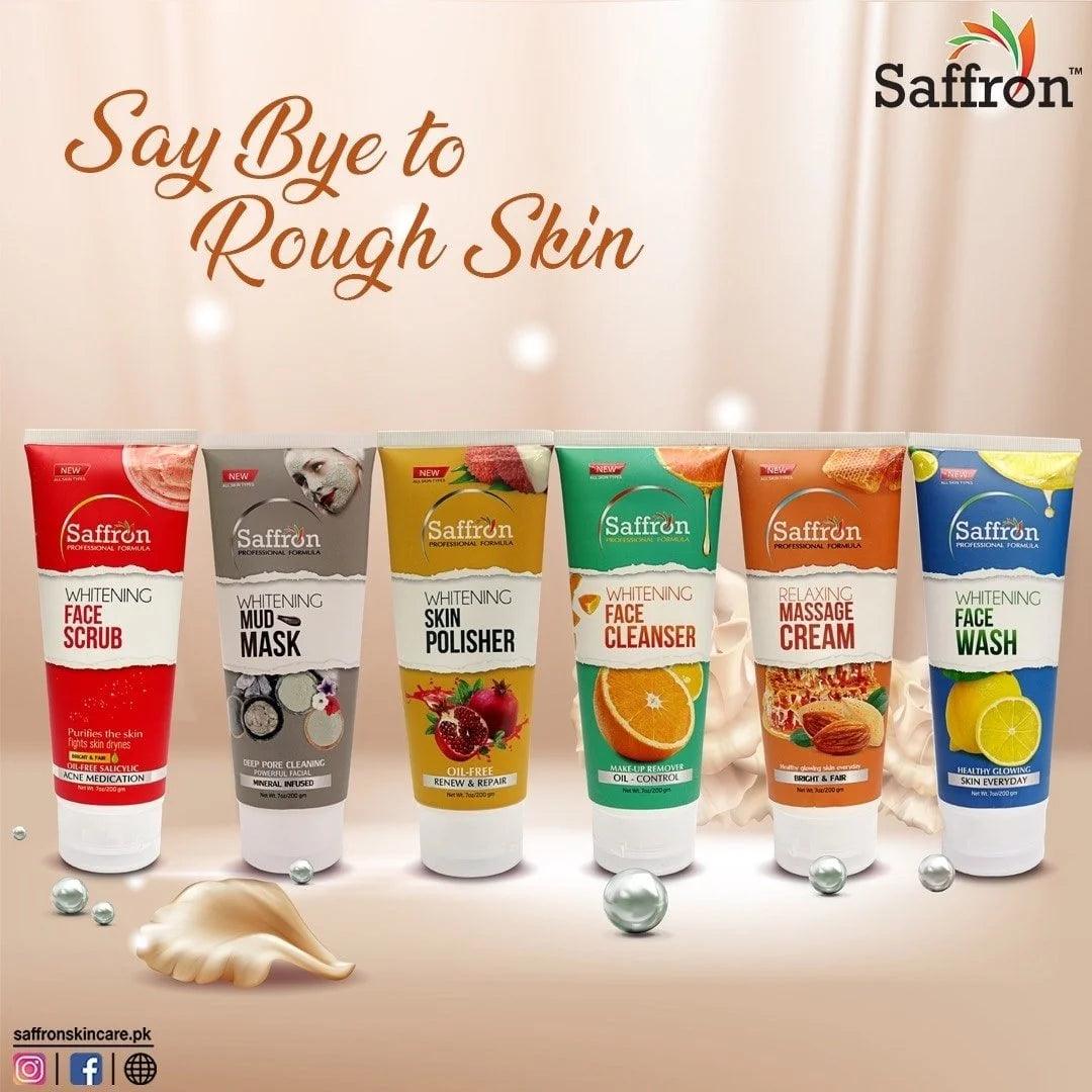 6 Pcs Saffron Pure Skin Facial Kit