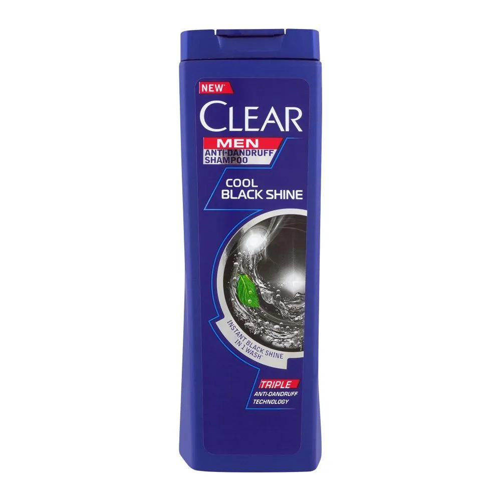 Clear Men Triple Anti-Dandruff Cool Black Shine Shampoo 80ml