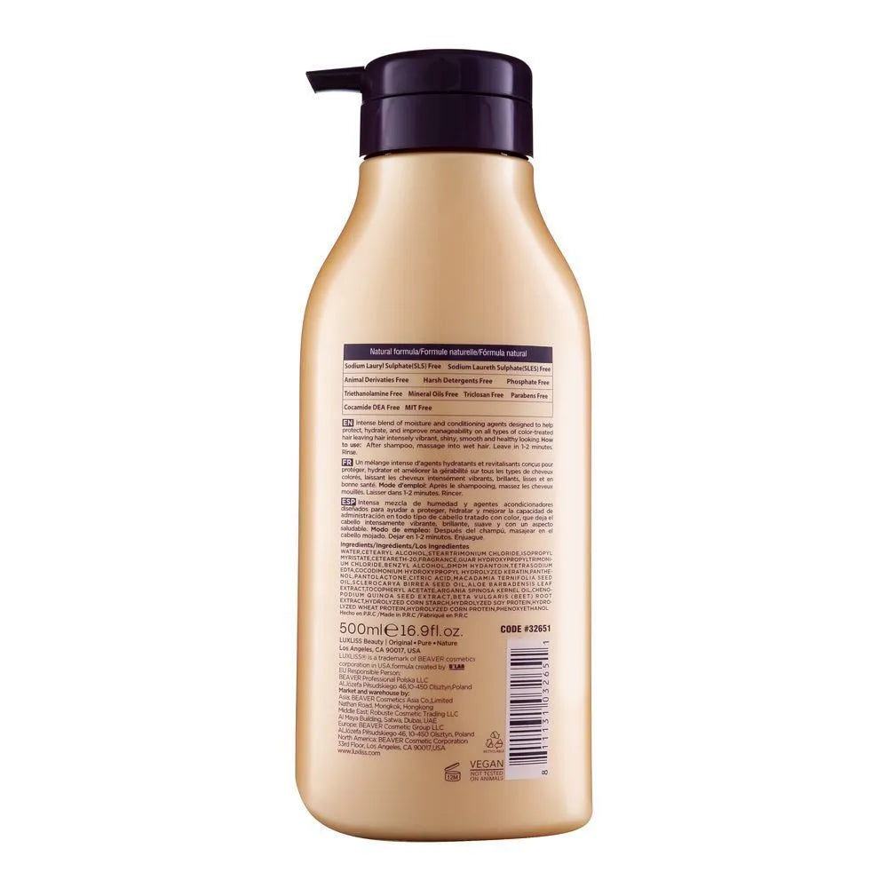 Beaver Luxliss Miracle Africa Argan Oil & Marula Conditioner, Paraben & Sulfate Free - 500ml