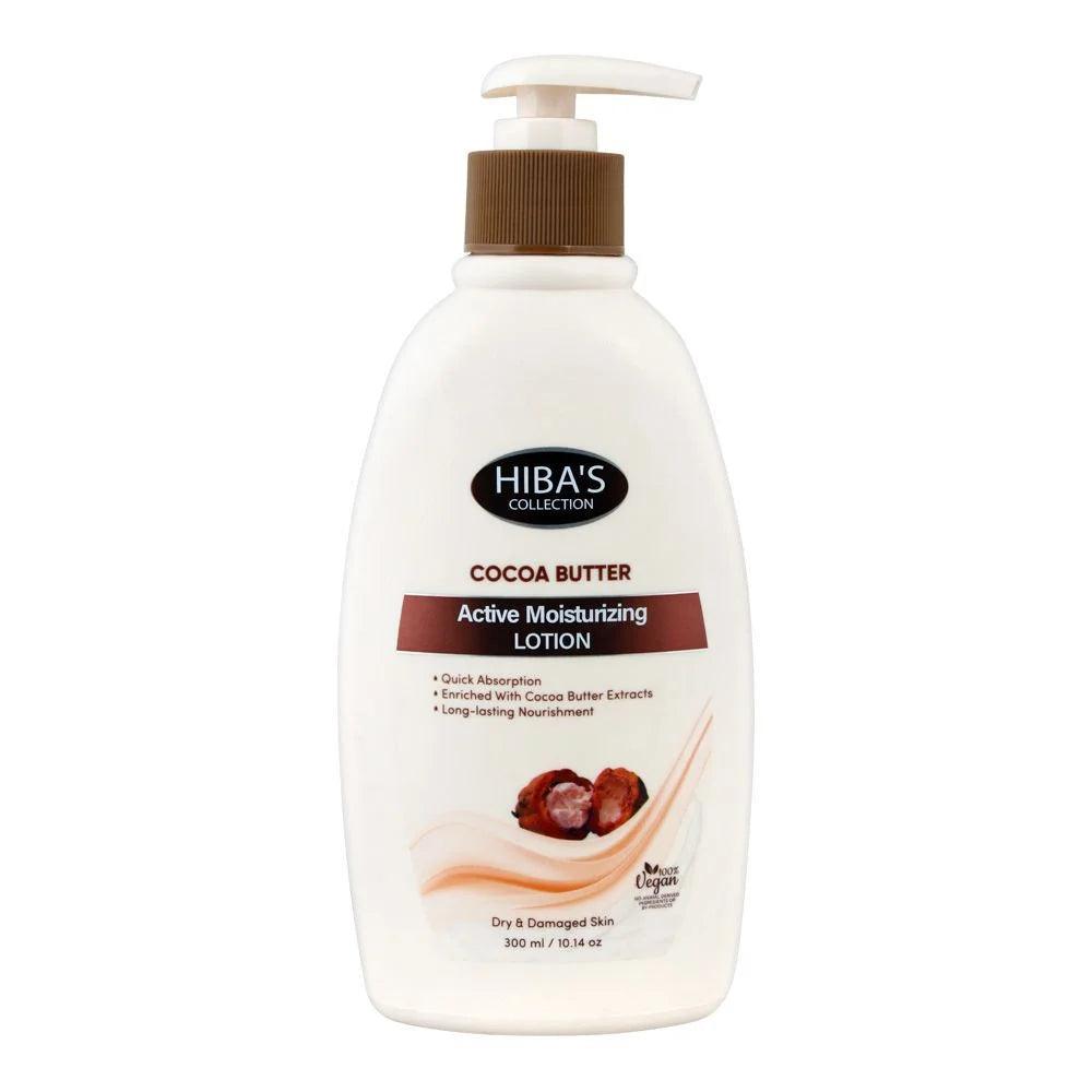 Hiba's Collection Cocoa Butter Active Moisturizing Lotion - 300ml