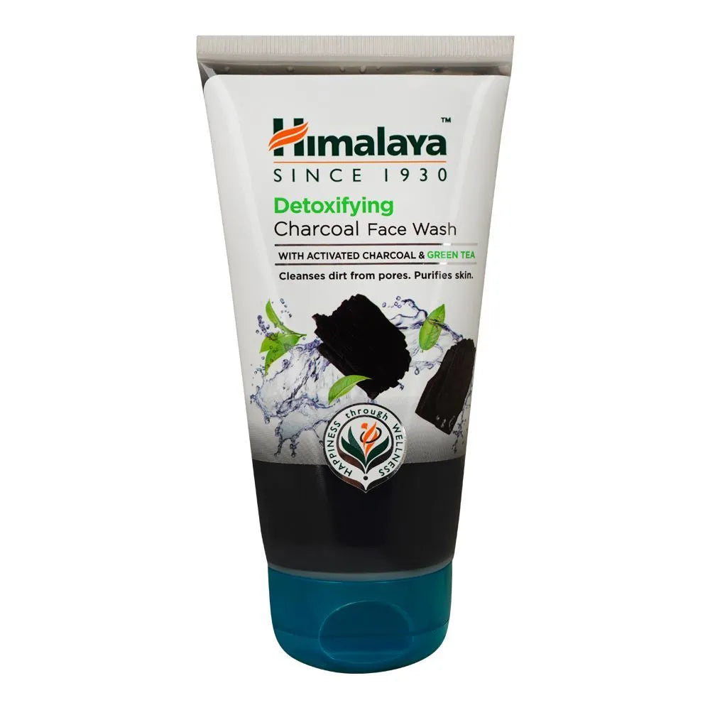 Himalaya Detoxifying Charcoal & Green Tea Face Wash, Cleanses Pores & Purifies Skin