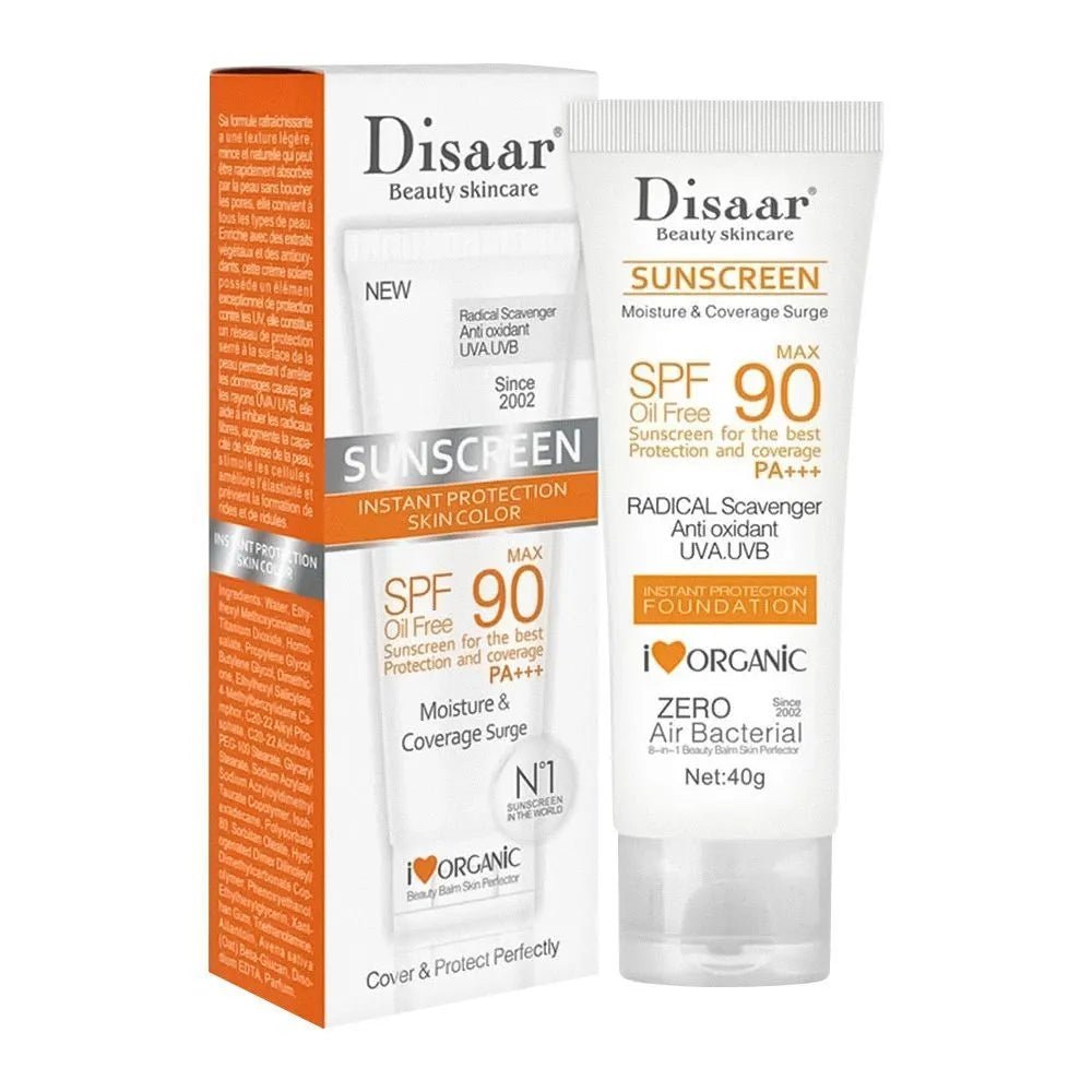 Disaar Instant UVA/UVB Protection Sunscreen SPF 90 PA+++ – 40 g