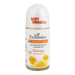 Enchanteur Radiant White Soft Smooth Charming Roll-On For Women, 48 Hours Lasting, Anti-Perspirant- 50ml