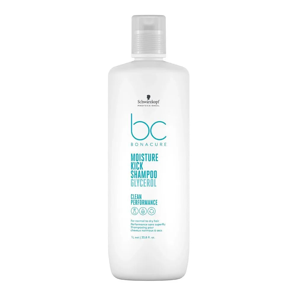 Schwarzkopf BC Bonacure Moisture Kick Glycerol Shampoo – For Normal to Dry Hair – 1 Liter