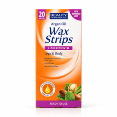 Beauty Formulas Argan Oil Leg & Body Wax - 20 Strips