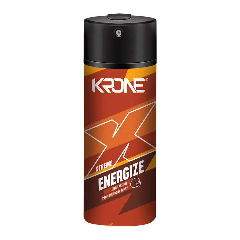 Krone Xtreme Energize Body Spray, For Men - 150ml