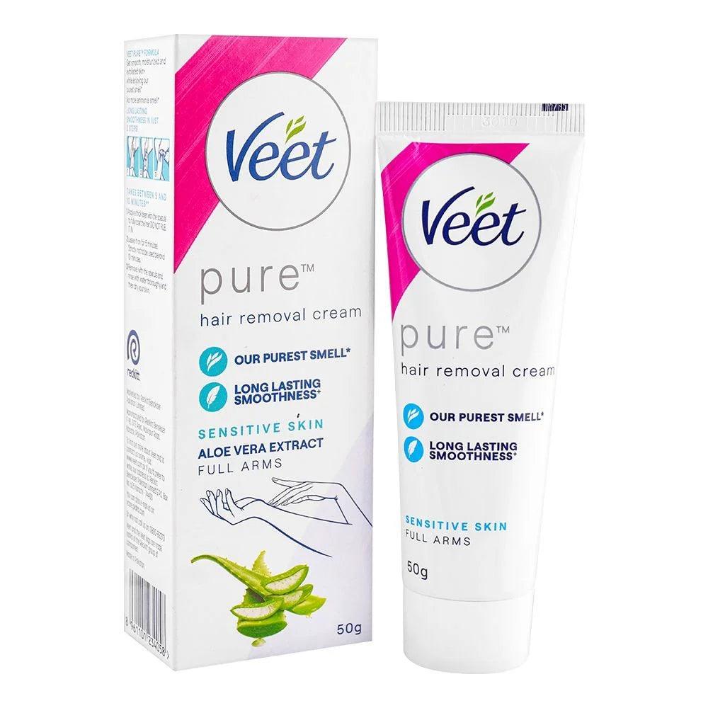 Veet Pure Aloe Vera Extract Sensitive Skin Hair Removal Cream -  50g Full Arms