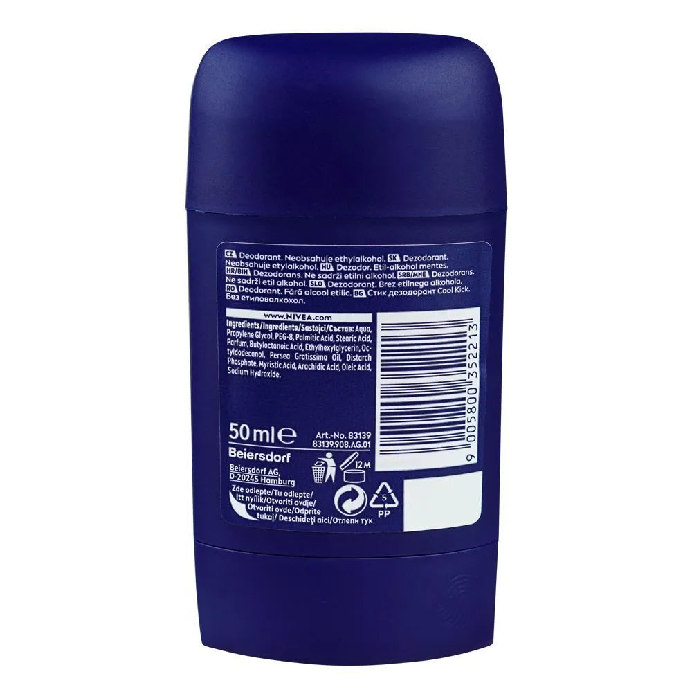 Nivea Men 48 Hour Kick Of Freshness Cool Kick Deodorant Stick, For Men -  50ml