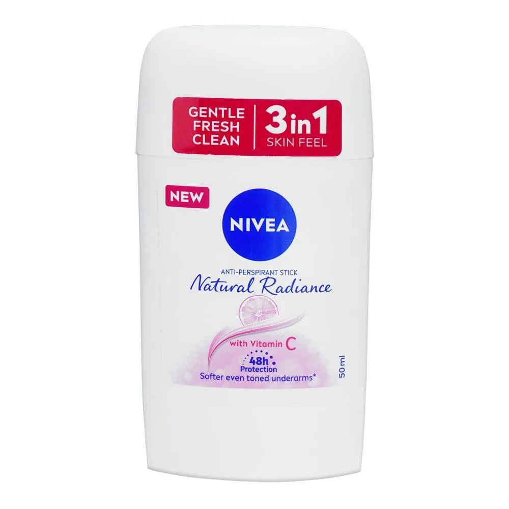 Nivea Anti-Perspirant With Vitamin C Natural Radiance Deodorant Stick, For Women - 50ml