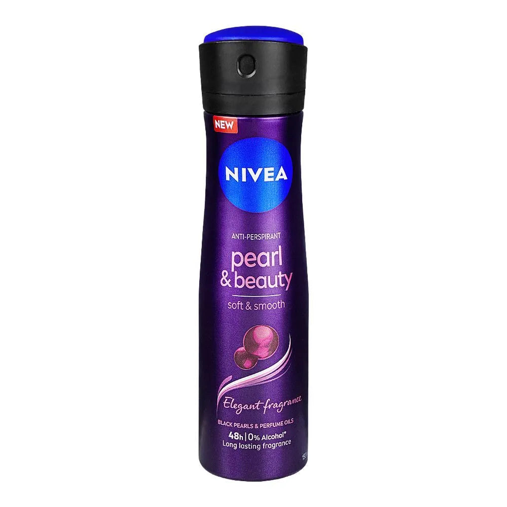 Nivea Pearl & Beauty  48H Lasting, Deodorant Body Spray For Women - 150ml