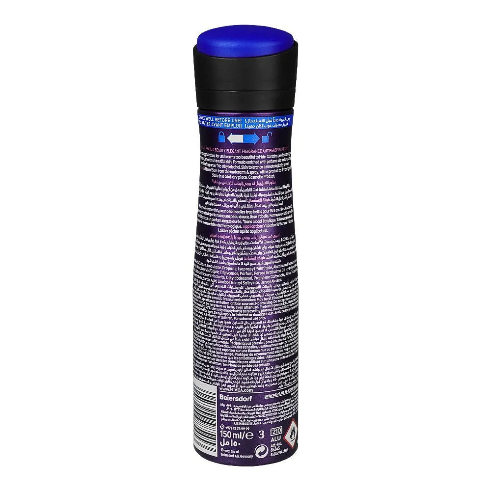 Nivea Pearl & Beauty  48H Lasting, Deodorant Body Spray For Women - 150ml