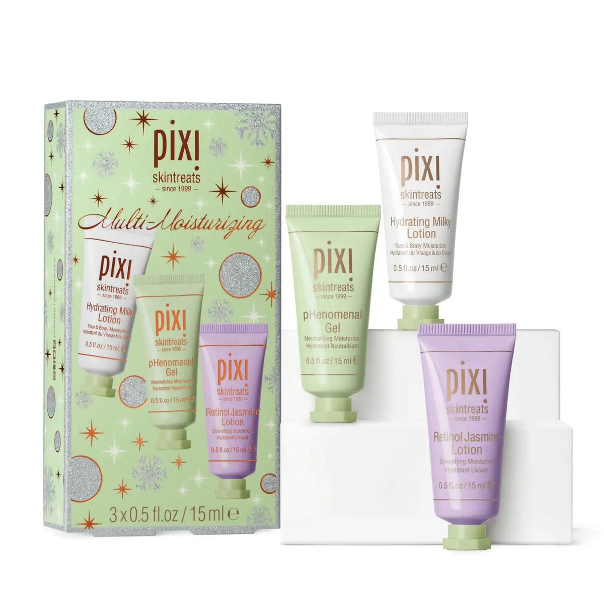 3 in 1 Pixi Multi-Moisturizing Gift Set Trio Of Moisturisers