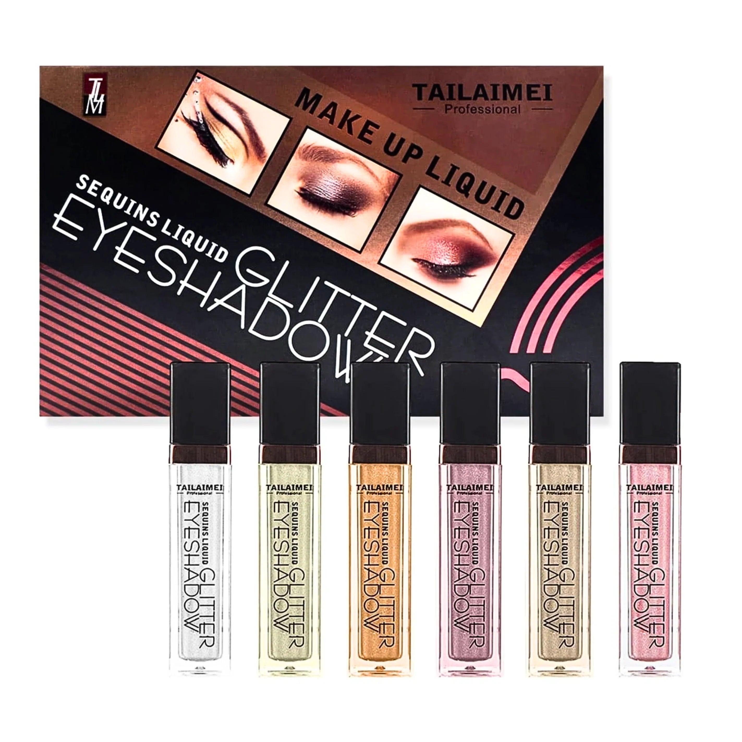 6 Pcs Glitter Liquid Eyeshadow