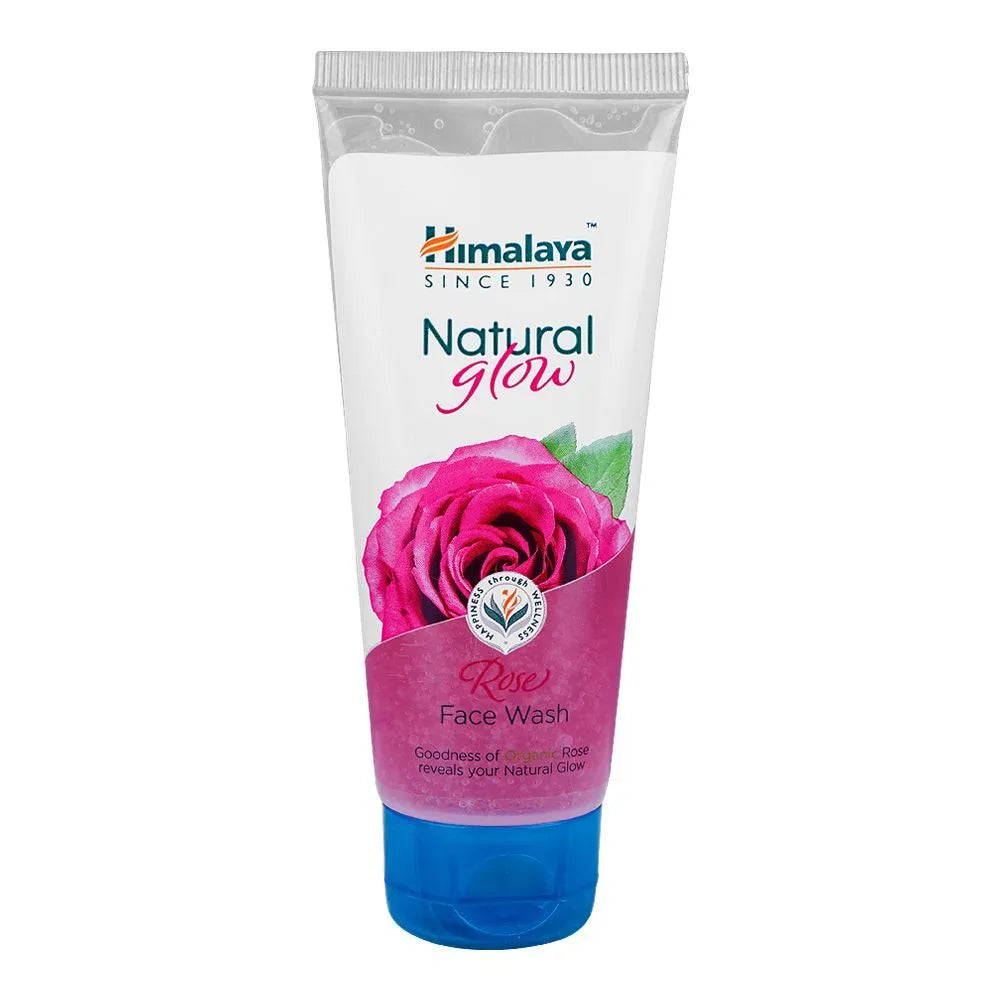 Himalaya Natural Glow Rose Face Wash, For All Skin Types, Removes Impurities and Dullness