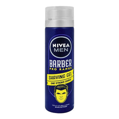 Nivea Men Barber Pro Range Shaving Gel, One Stroke Shave - 200ml