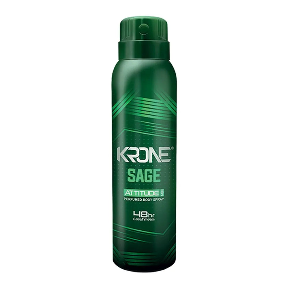 Krone Attitude Sage Body Spray, For Men - 150ml