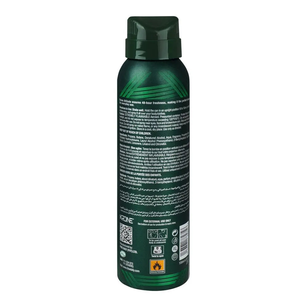 Krone Attitude Sage Body Spray, For Men - 150ml