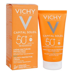Vichy Capital Ideal Soleil SPF-50+ Velvety Face Sun Cream, For Sensitive Skin, 50ml