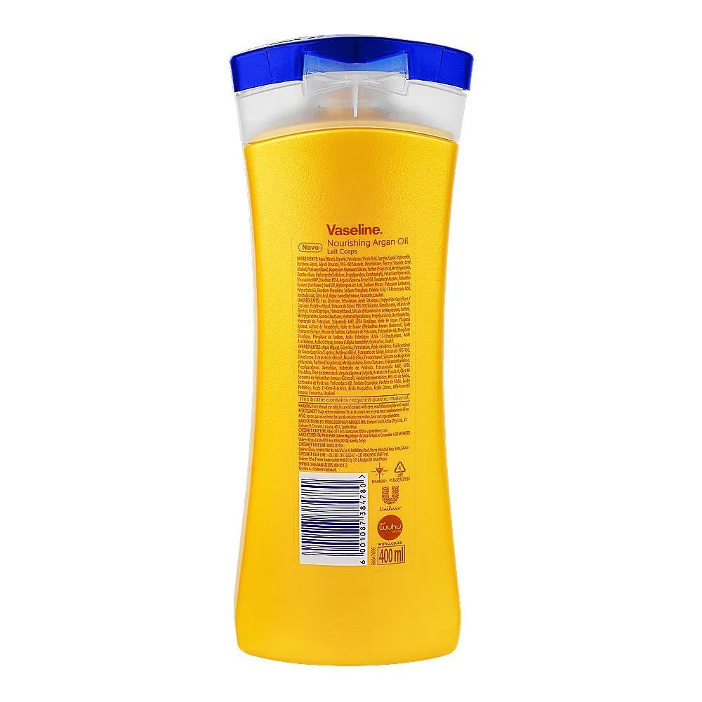 Vaseline Intensive Care Nourishing Argan Oil Body Lotion, For Dry Ski - 400ml