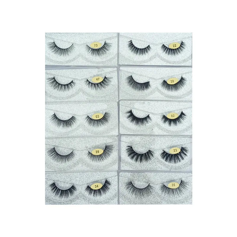 Glamorous Face 12D Mink Hair Eyelashes 10 Pieces GF 8067