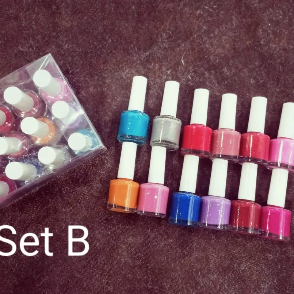 12 Pcs Peel Off Nail Polish