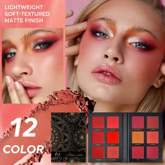 Cvb Blusher palette Perfect All Skin Tones Twelve Shades