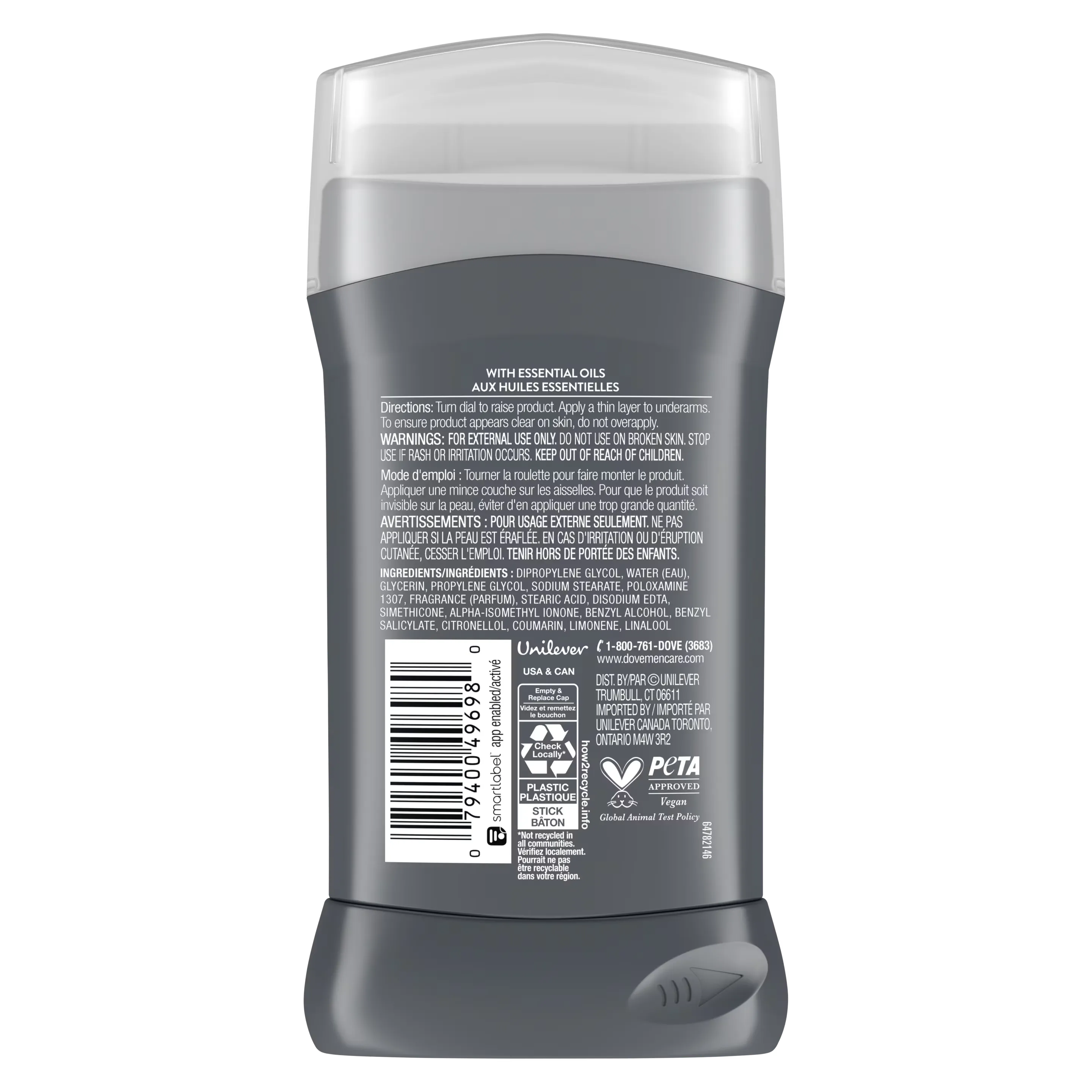 Dove Men+Care Midnight Classico Deodorant Stick - 85g