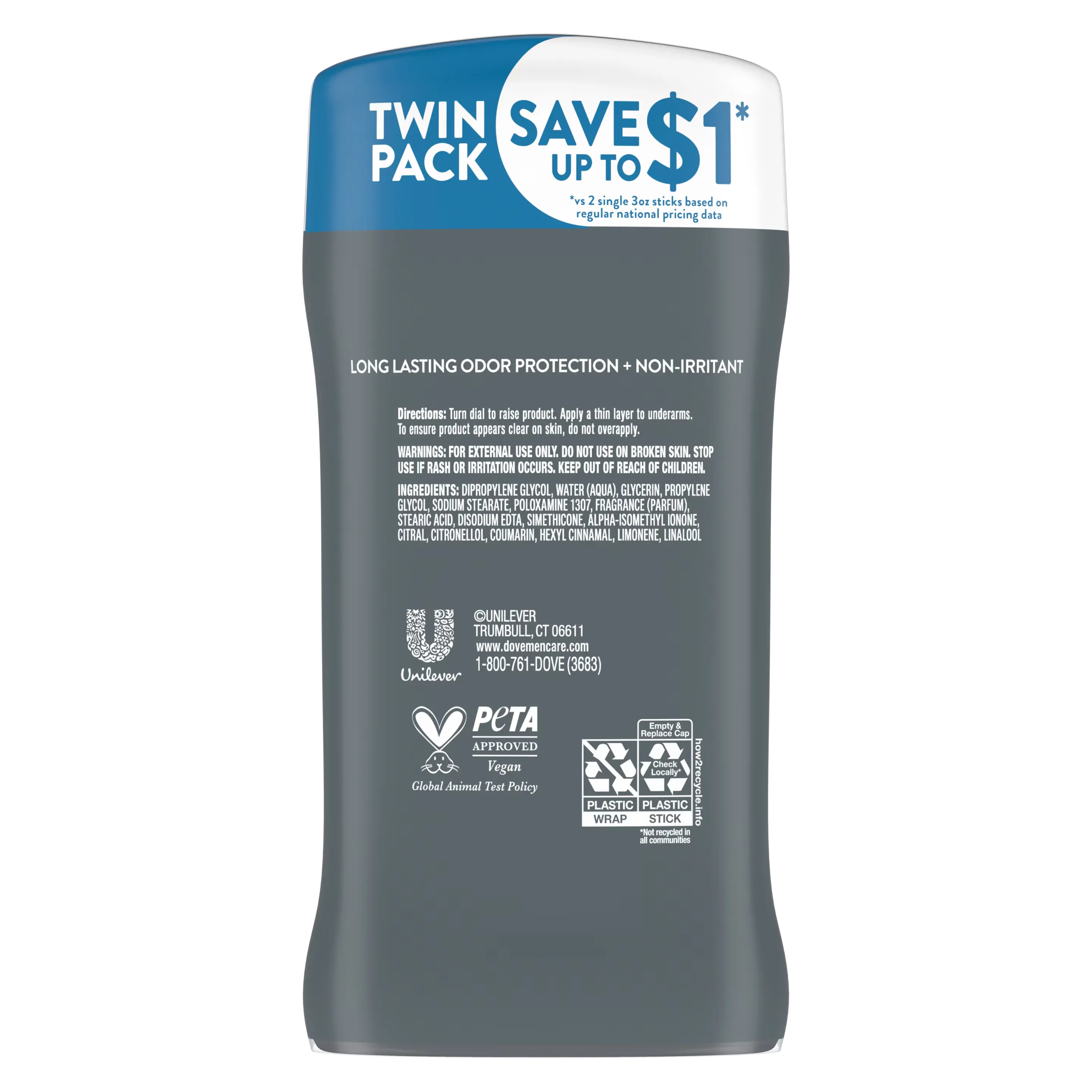 Dove Men+Care Clean Comfort Deodorant Stick - 85g