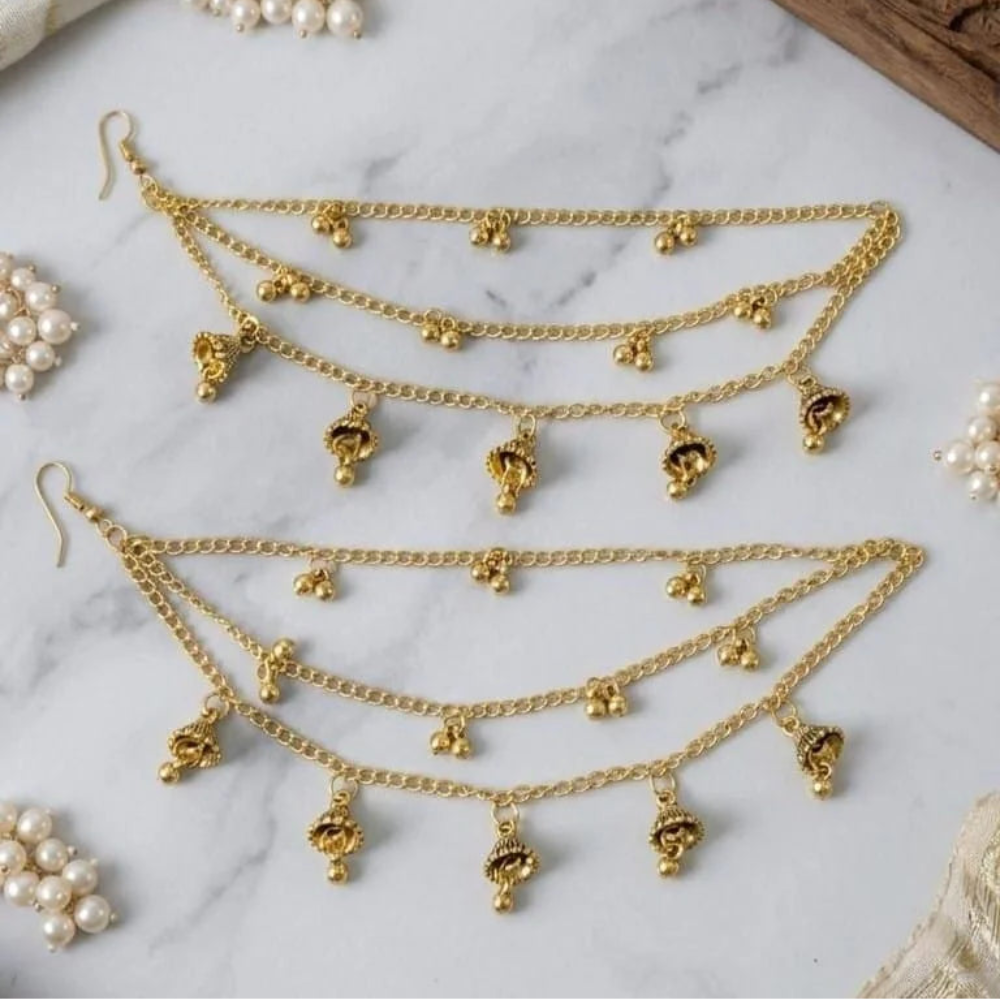 Stainless Steel gold-toned  Sahare - Each Pair