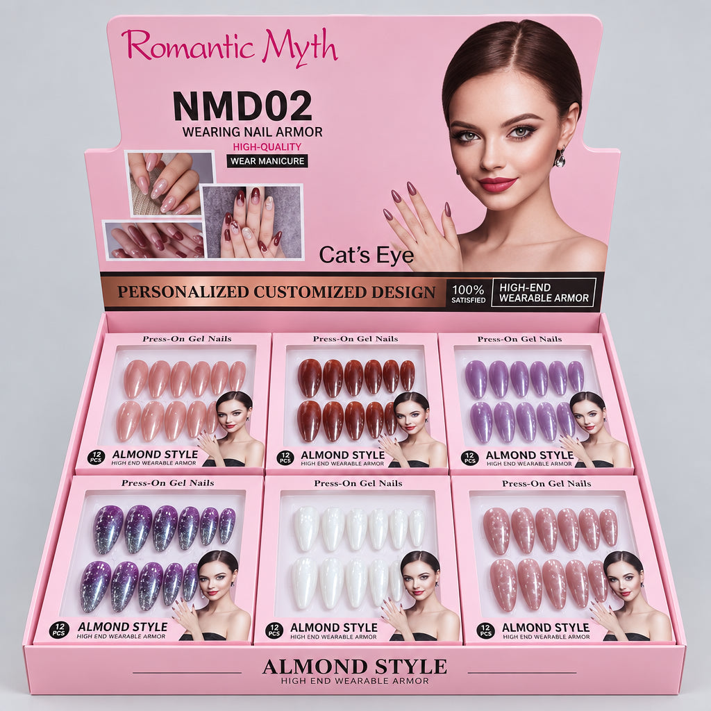 Romantic Myth Cat's Eye Press On Nails