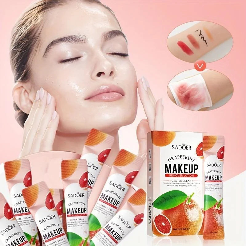 Sadoer Grapefruit Makeup Remover Lotion - 5ml - 10Pcs