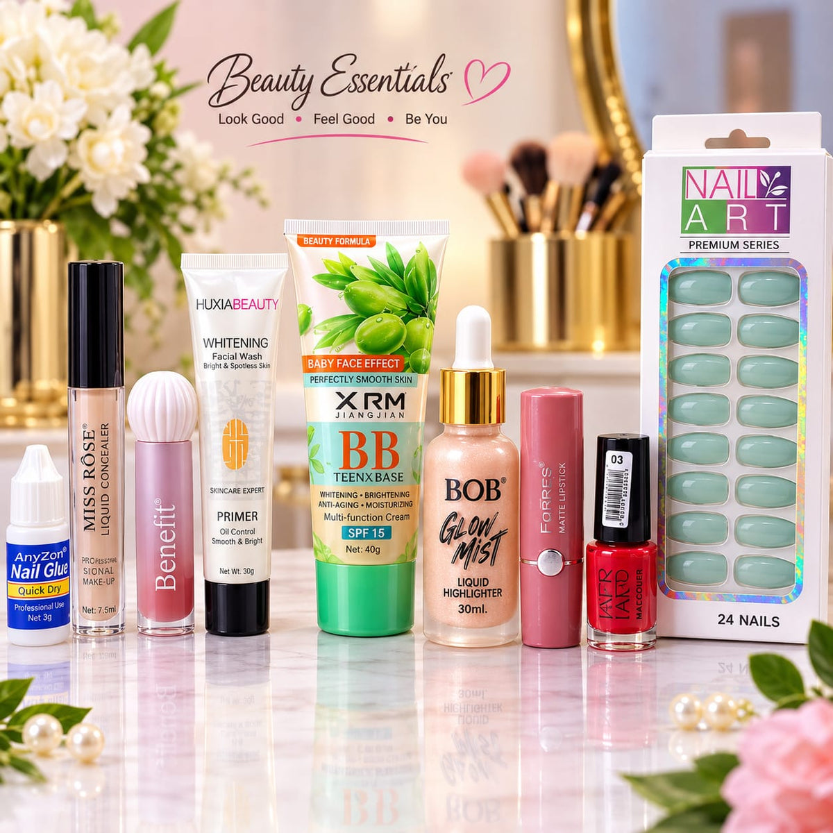 Beauty Essential Deal – 9-in-1 Makeup & Nail Set