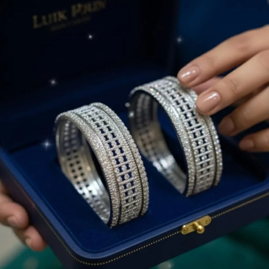 Silver Bengals Chura set