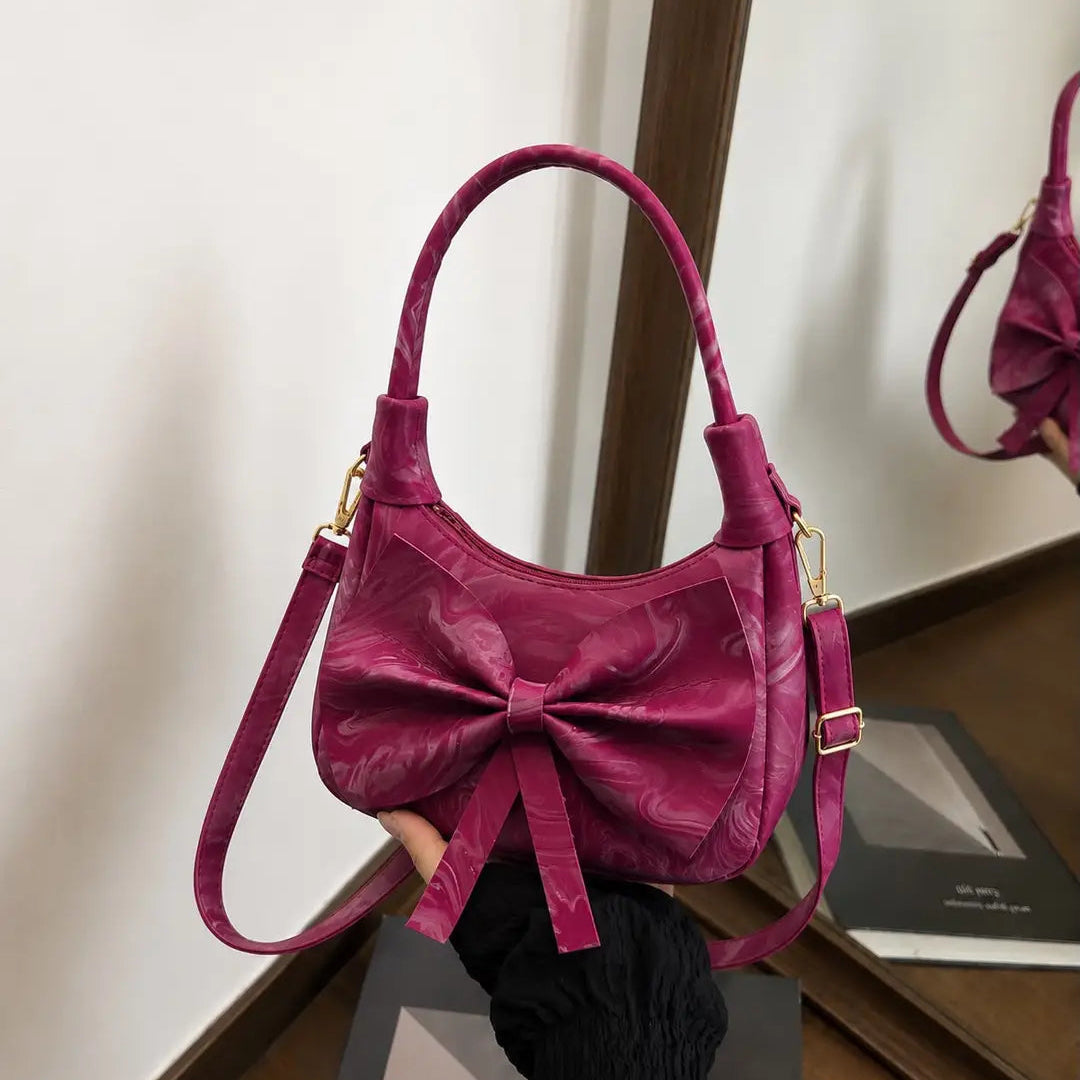 Bow Style Cross Body Bag For Girls