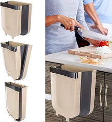 Folding Trash Bin Kitchen Cabinet Door Hanging