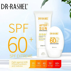 Dr.Rashel 2 PC Set Hydrating And Anti-Aging Sun Protection Cream Soothing & Cooliing Gel Kit 60SPF