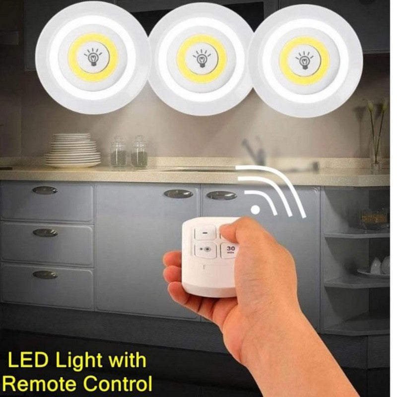 LED under-cabinet lights with a remote control