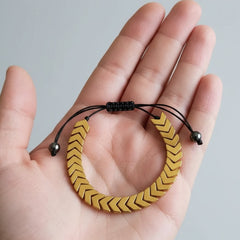 Adjustable Chevron Arrowhead Macrame Bracelet-Each