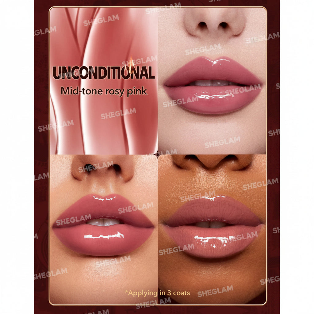 SHEGLAM Ember Rose Immortal Love Nourishing Lip Gloss