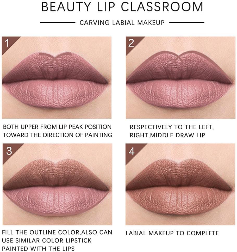 Eveline Beauty Lipstick Pencils – Smooth Matte Color for All-Day Glam