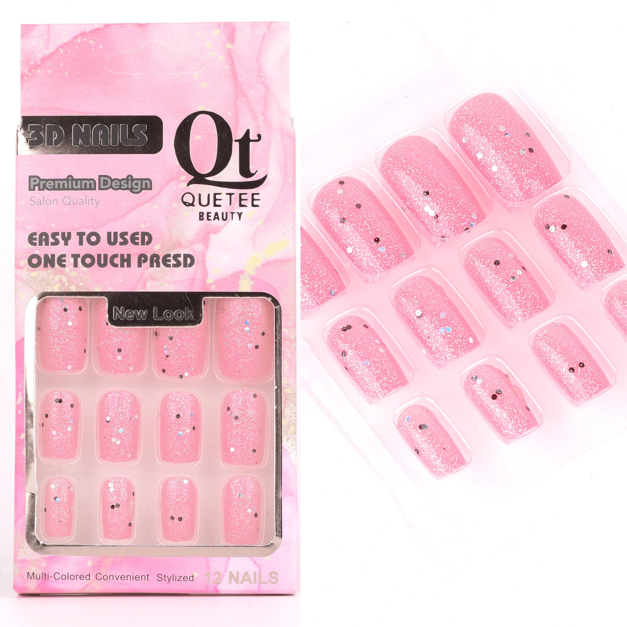 Quetee Beauty 3D Nails Premium Design Seventeen