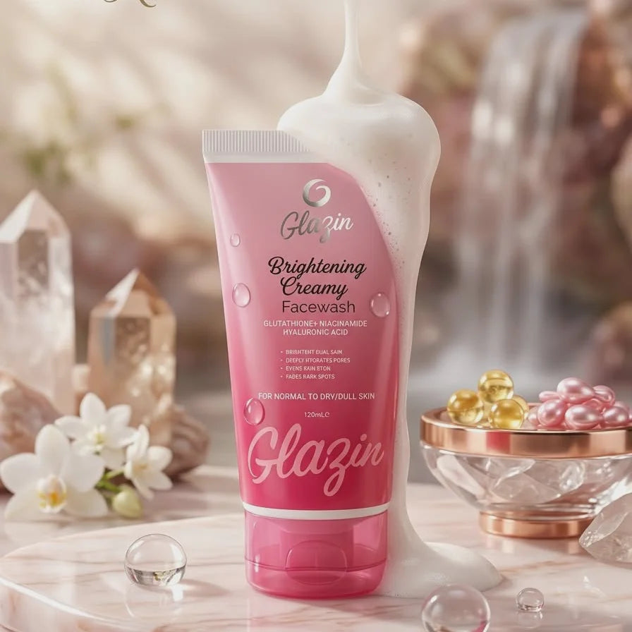 Glazin Brightening Creamy Facewash - 120ml