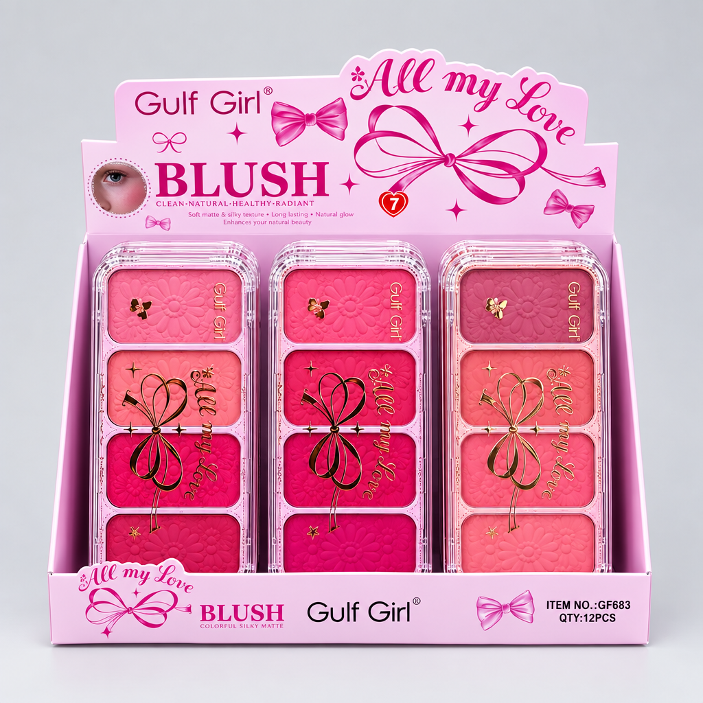 Gulf Girl All my Love Blush Palette - 4-Color